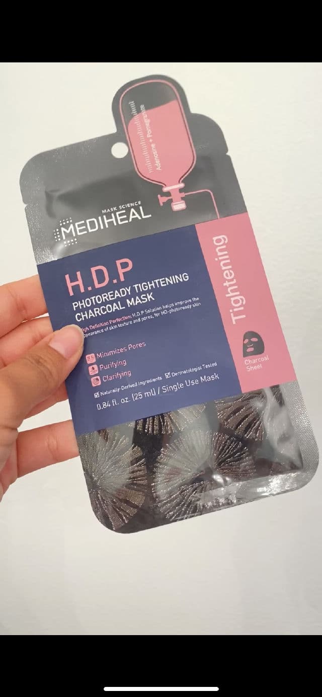 MEDIHEAL H.D.P Photoready Tightening Charcoal Mask review photo by CindyCuidaTuPiel