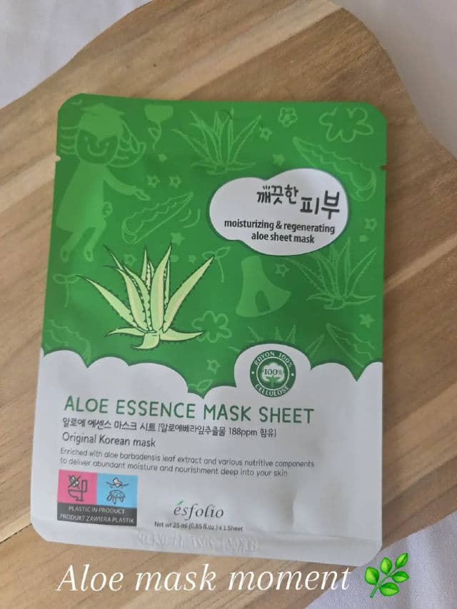 ESFOLIO Pure Skin Aloe Essence Mask Sheet review photo by vanillabloom
