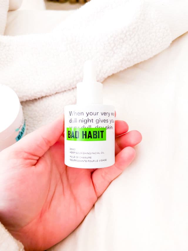 BAD HABIT Dewd Hemp Nourishing Facial Oil review photo by bayleigh99