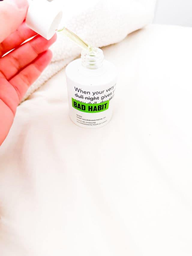 BAD HABIT Dewd Hemp Nourishing Facial Oil review photo by bayleigh99