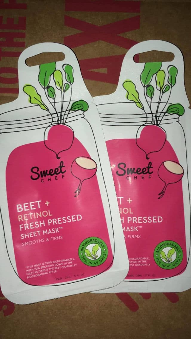 Sweet Chef Beet + Vitamin A Fresh Pressed Sheet Mask review photo by NanayJessz
