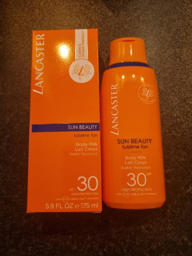 Lancaster Beauty Sun Beauty Sublime Tan Body Milk SPF 50 review photo by angelxx1590xx