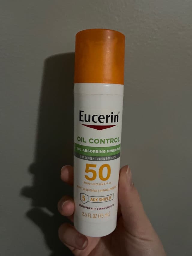 Eucerin Oil Control SPF 50 Face Sunscreen Lotion with Oil Absorbing Minerals review photo by lilacjk