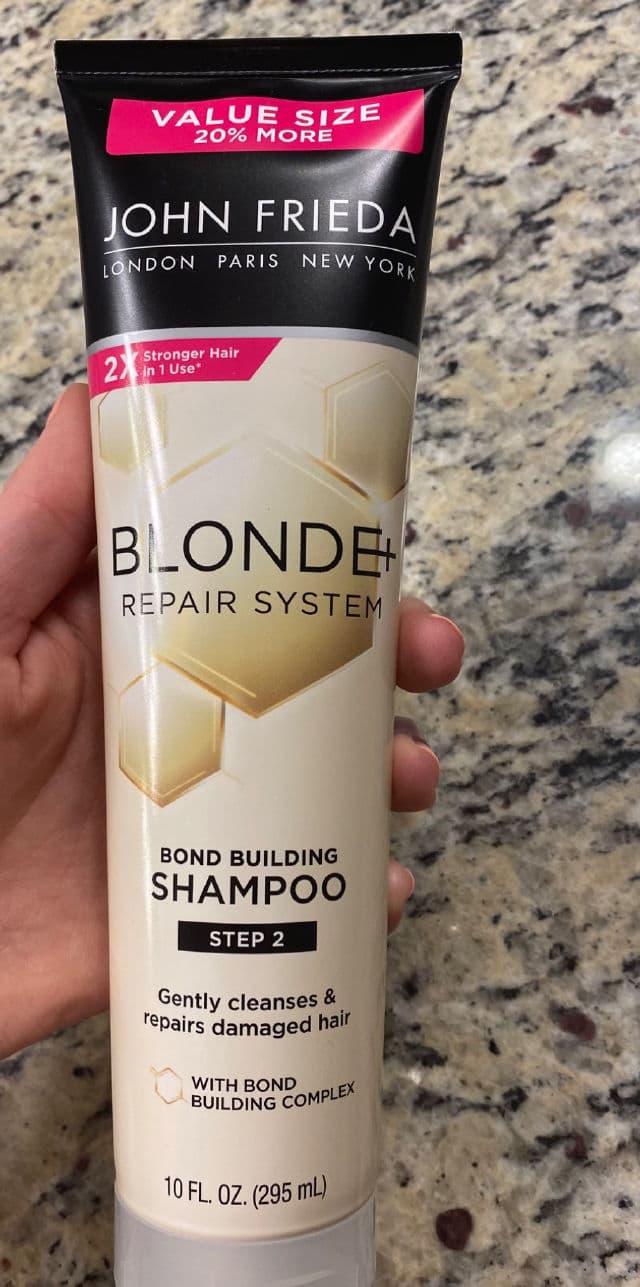 John Frieda Blonde+ Hair System Bond Building Shampoo review photo by Thi22