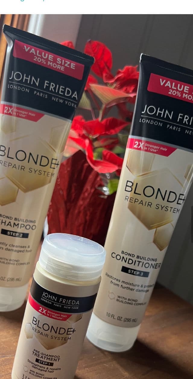 John Frieda Blonde+ Hair System Bond Building Shampoo review photo by Thi22