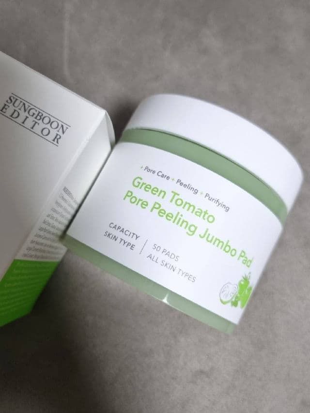 Sungboon Editor Green Tomato Pore Peeling Jumbo Pad review photo by Ellieeee