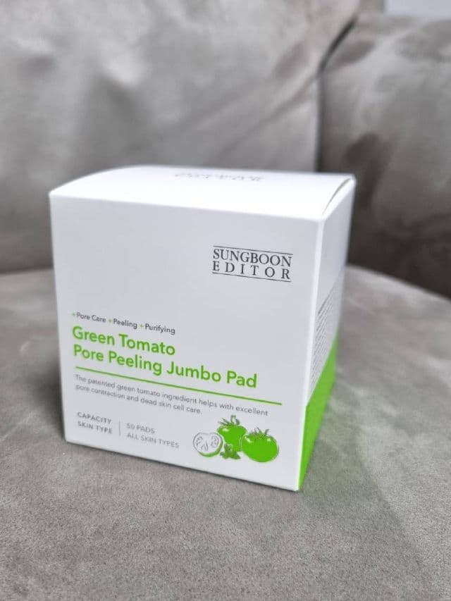 Sungboon Editor Green Tomato Pore Peeling Jumbo Pad review photo by Ellieeee