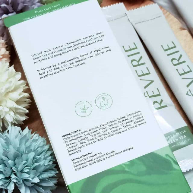 Reverie Rubber Mask Green Tea review photo by glowrayyy