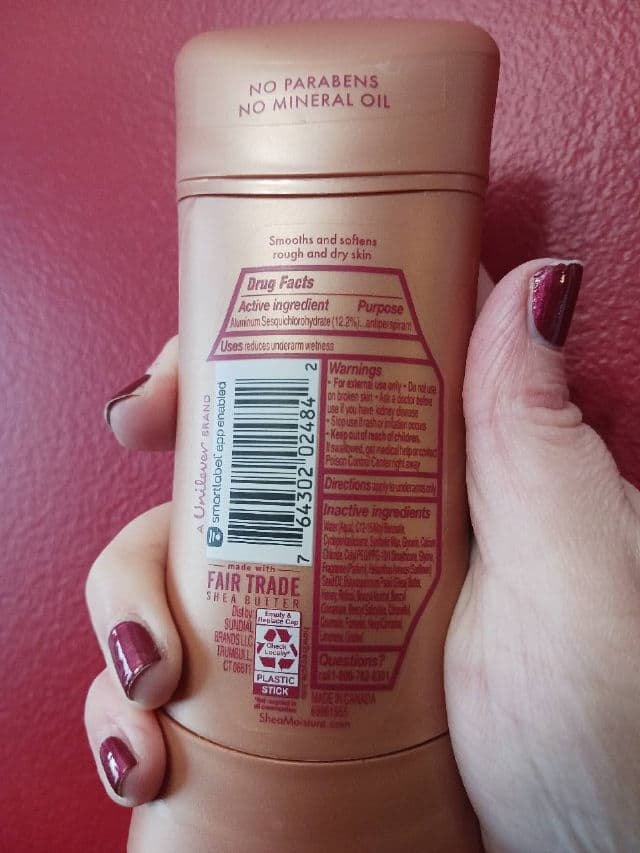 SheaMoisture Manuka Honey & Retinol Smoothing Antiperspirant Deodorant Stick review photo by rcreddragon