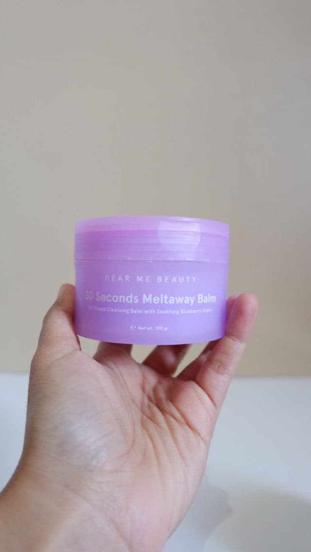 Dear Me Beauty 30 Seconds Meltaway Balm Blueberry review photo by kurniaashari