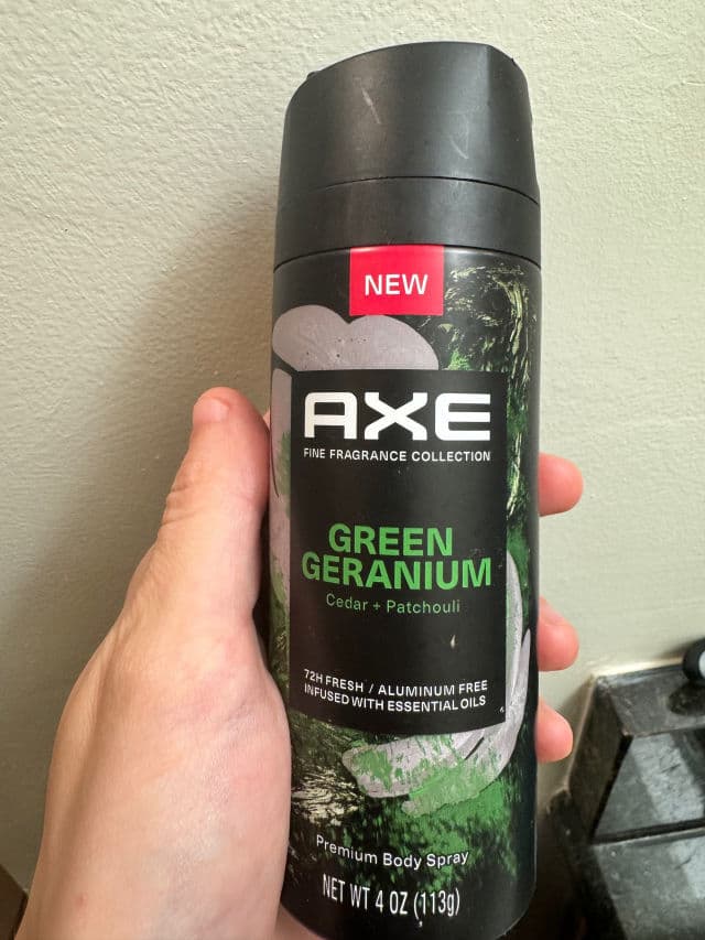 AXE Green Geranium Premium Deodorant Body Spray review photo by Heatherxo