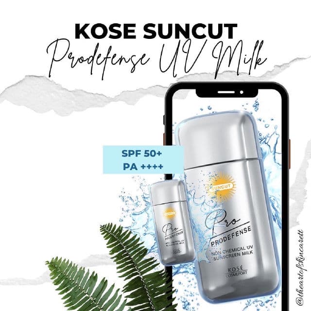 Kose Suncut Prodefense Non Chemical UV Milk SPF 50+ PA++++ review photo by theartofskincarett
