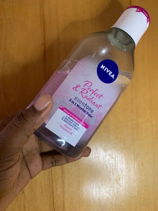 Nivea Perfect & Radiant Micellar 3-in-1 Cleansing Water review photo by skinwith0nyiny3