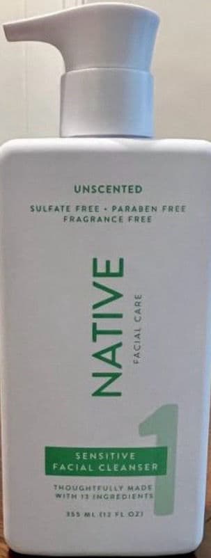 NATIVE Sensitive Facial Cleanser review photo by fllivin1