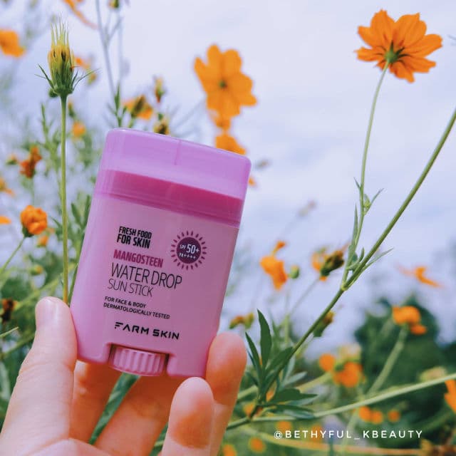 Farmskin Fresh Food for Skin Mangosteen Water Drop Sun Stick SPF 50+ PA++++ review photo by htebbethhteb
