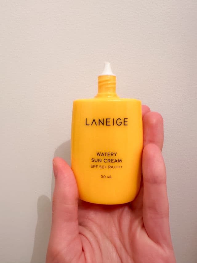 Laneige Watery Sun Cream SPF50+ PA++++ review photo by mariyakbeauty