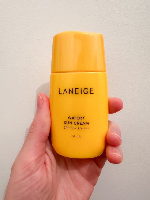 Laneige Watery Sun Cream SPF50+ PA++++ review photo by mariyakbeauty