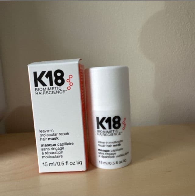 K18 Biomimetic Hairscience Leave-In Molecular Repair Mask review photo by BeatriceBostan