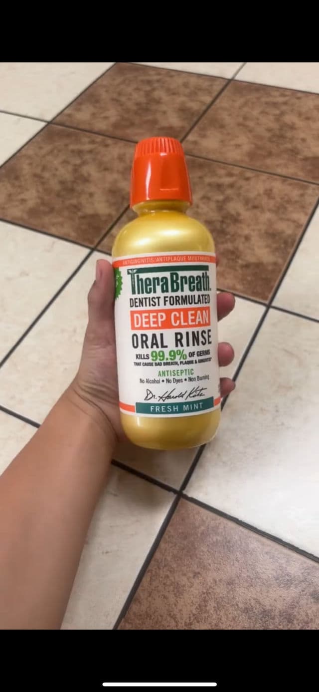 TheraBreath Healthy Gums Oral Rinse - Clean Mint review photo by KikiXoXo