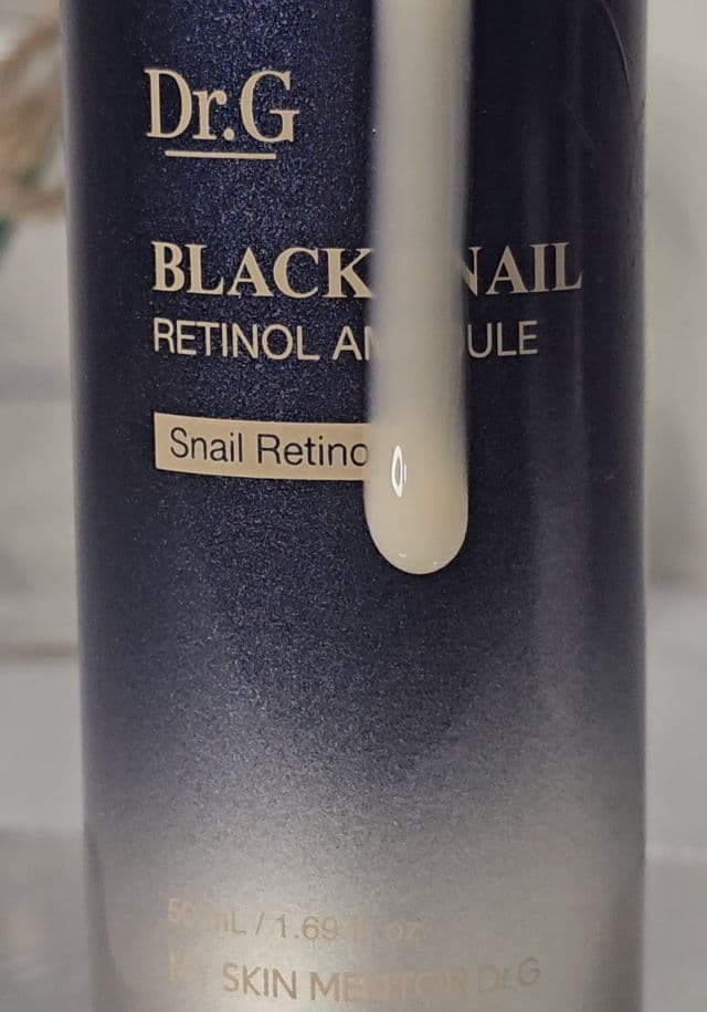 DR.G Black Snail Retinol Ampoule review photo by skinkat