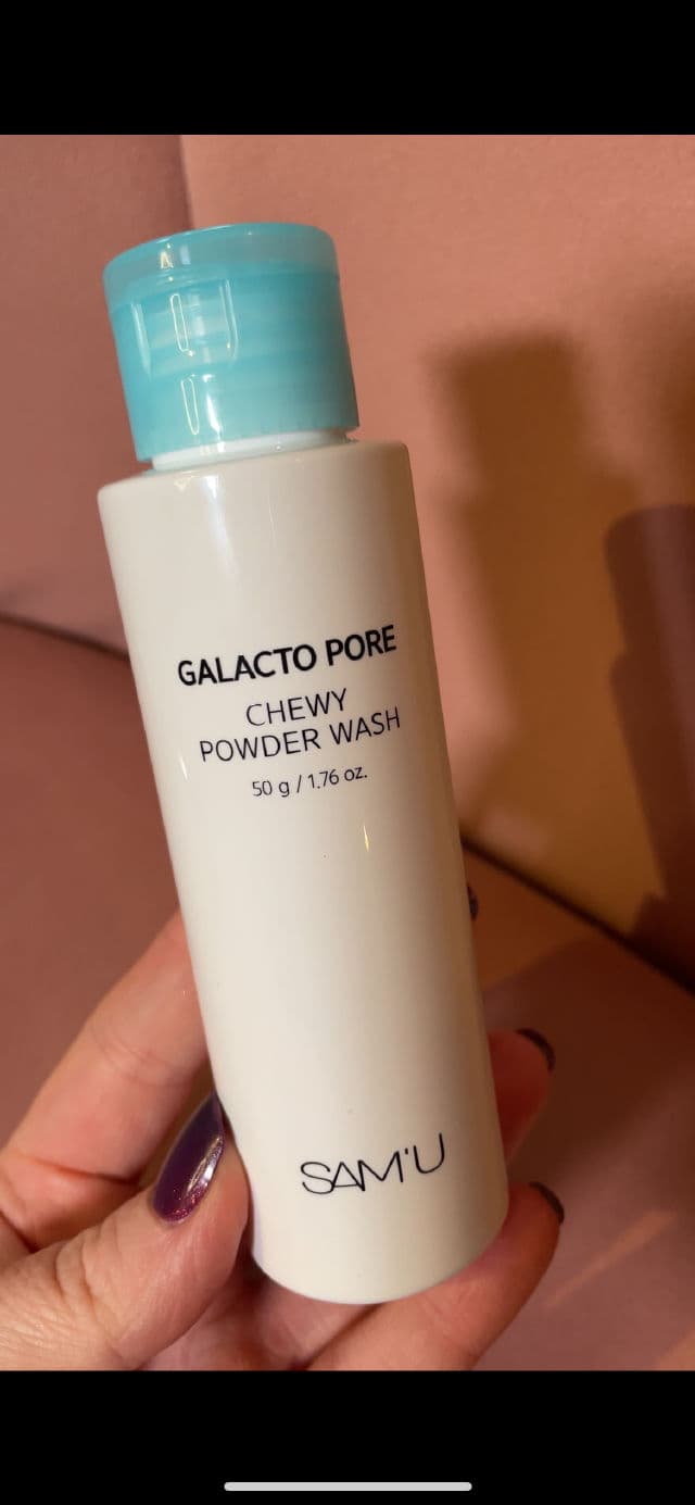 SAM'U Galacto Pore Chewy Powder Wash review photo by fibeautyfindsuk