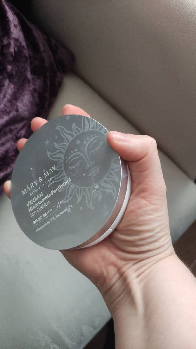 Mary&May Vegan Niacinamide Panthenol Sun Cushion SPF50+ PA++++ review photo by ciarabeautydiary