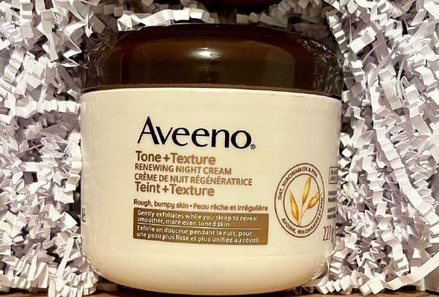 Aveeno Tone + Texture Gentle Renewing Night Cream review photo by aj20