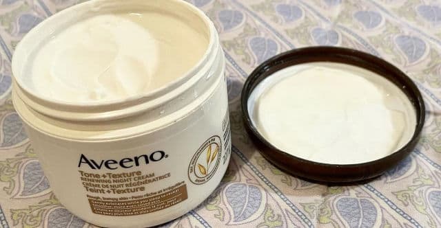 Aveeno Tone + Texture Gentle Renewing Night Cream review photo by aj20