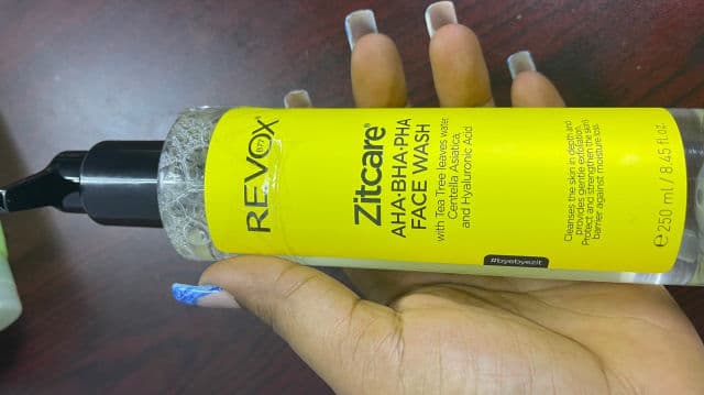 Revox Zitcare AHA BHA PHA Face Wash review photo by glowreyah