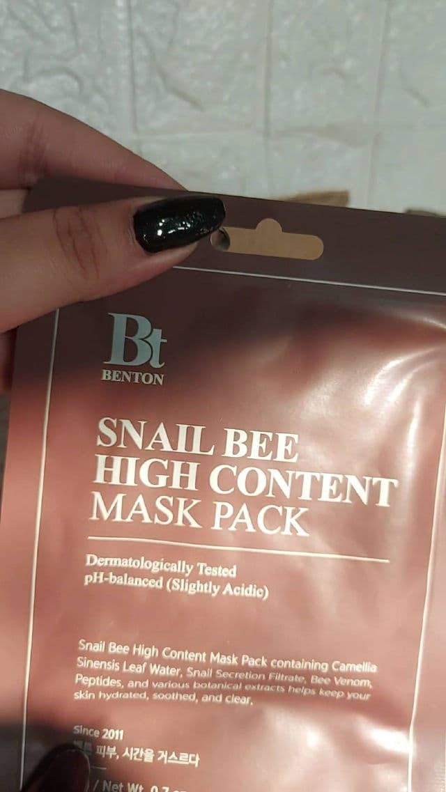 BENTON Snail Bee High Content Mask Pack review photo by Shailiii