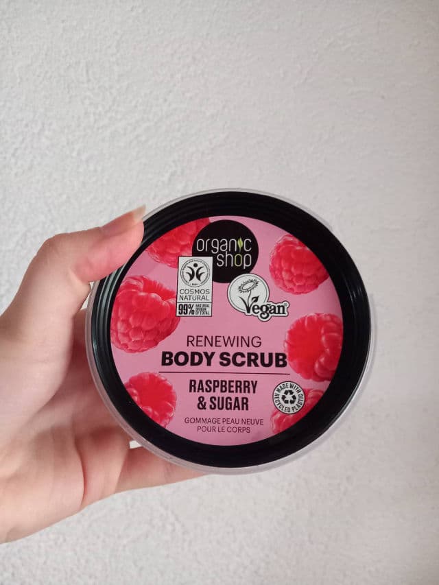 Organic Shop Organic Raspberry & Sugar Body Scrub review photo by Glasskinclub