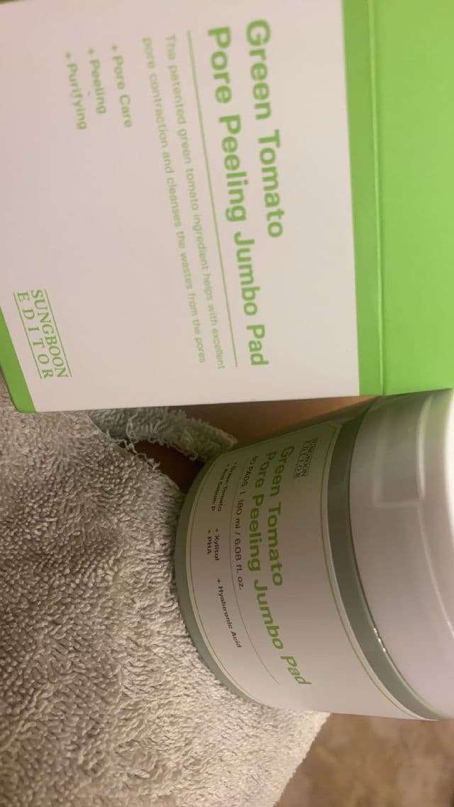 Sungboon Editor Green Tomato Pore Peeling Jumbo Pad review photo by ksade
