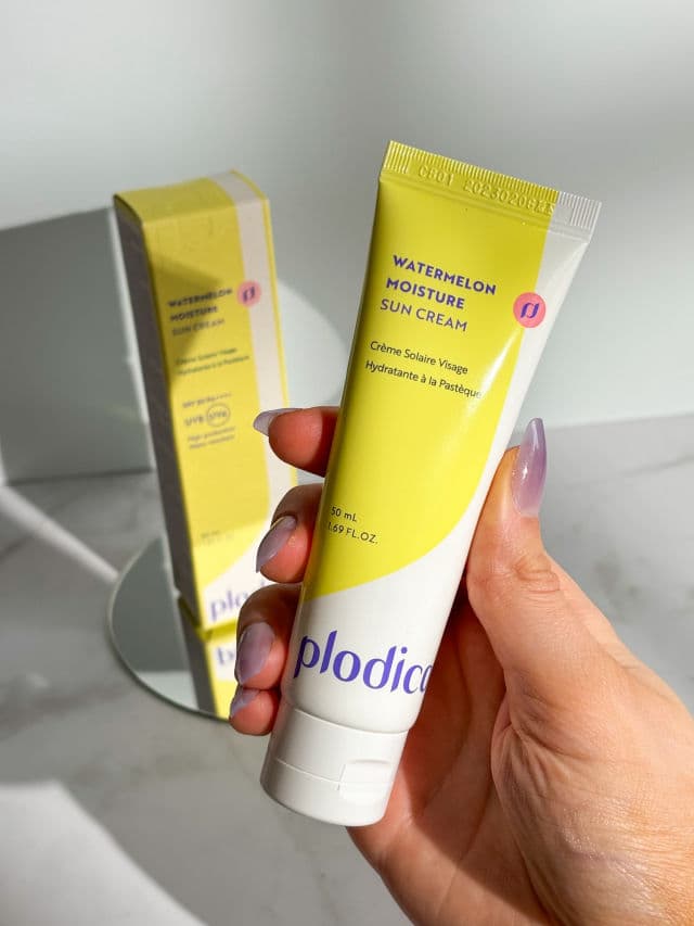 Plodica Watermelon Moisture Sun Cream SPF30 PA++++ review photo by lisasaesthethic