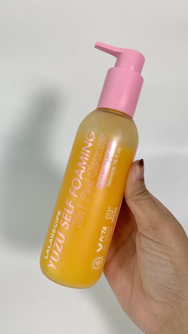 LALARECIPE Yuzu Self Foaming 3in1 Cleanser review photo by AidaAridi