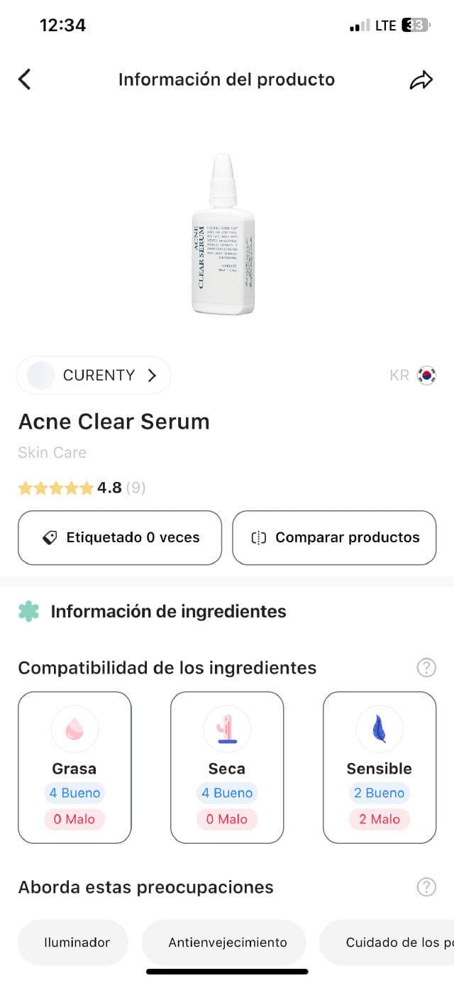 CURENTY Acne Clear Serum review photo by Mariela12