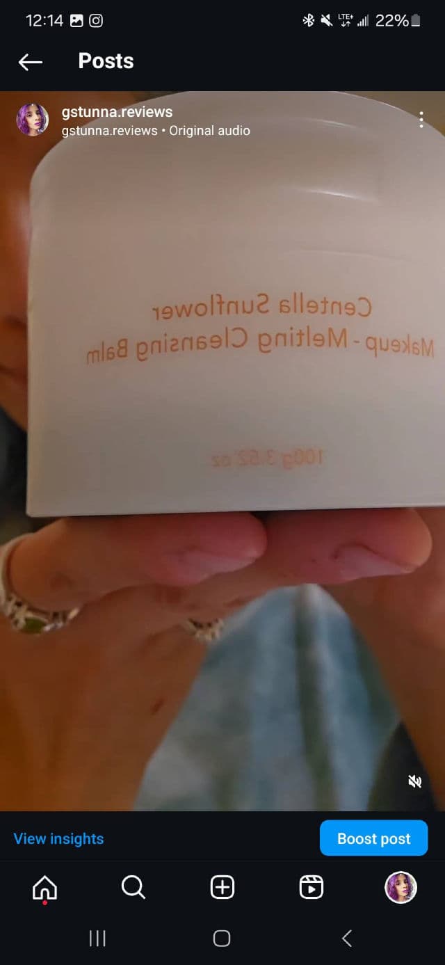 HaruHaru WONDER Centella Sunflower Makeup-Melting Cleansing Balm review photo by Gstunna