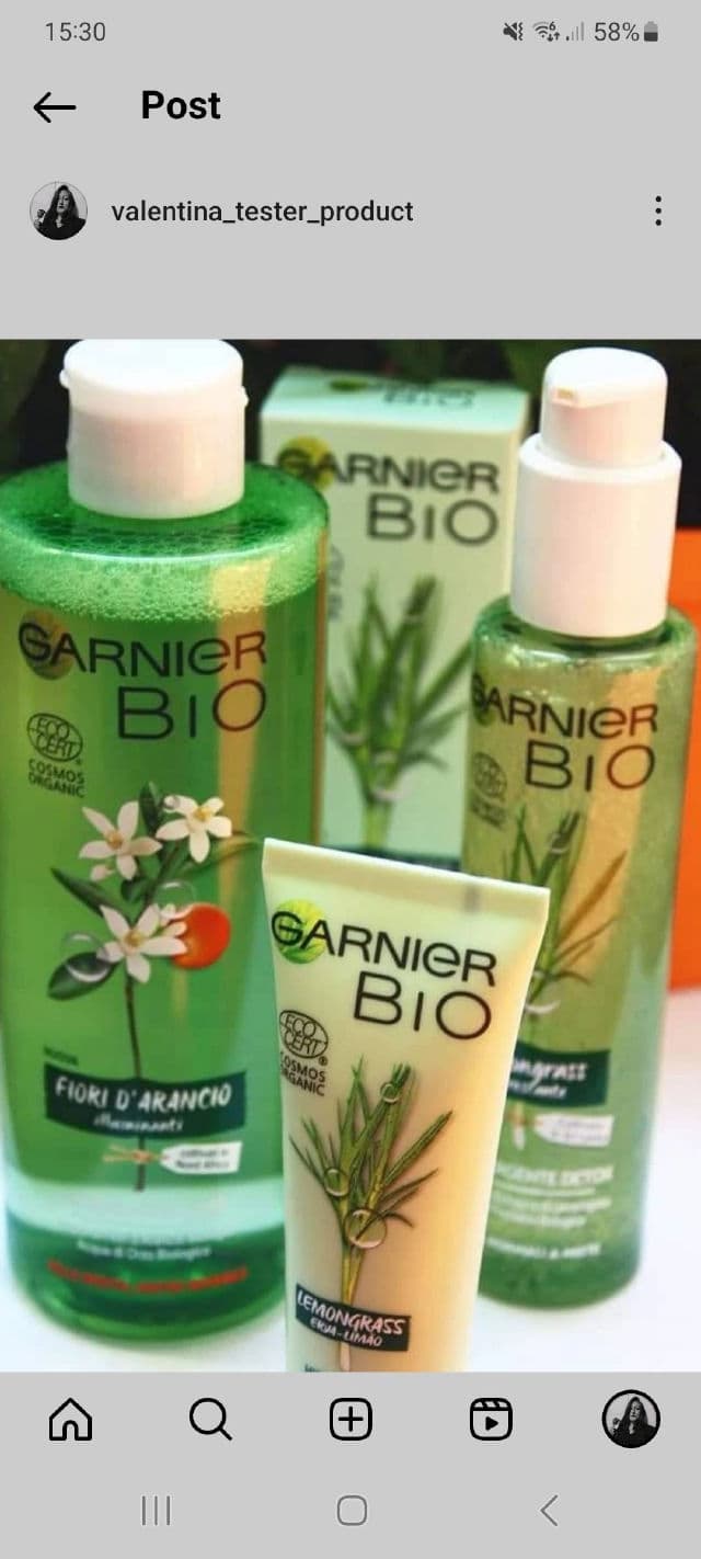 Garnier Bio Face Lemongrass Detox Cleansing Gel review photo by Valentinatester