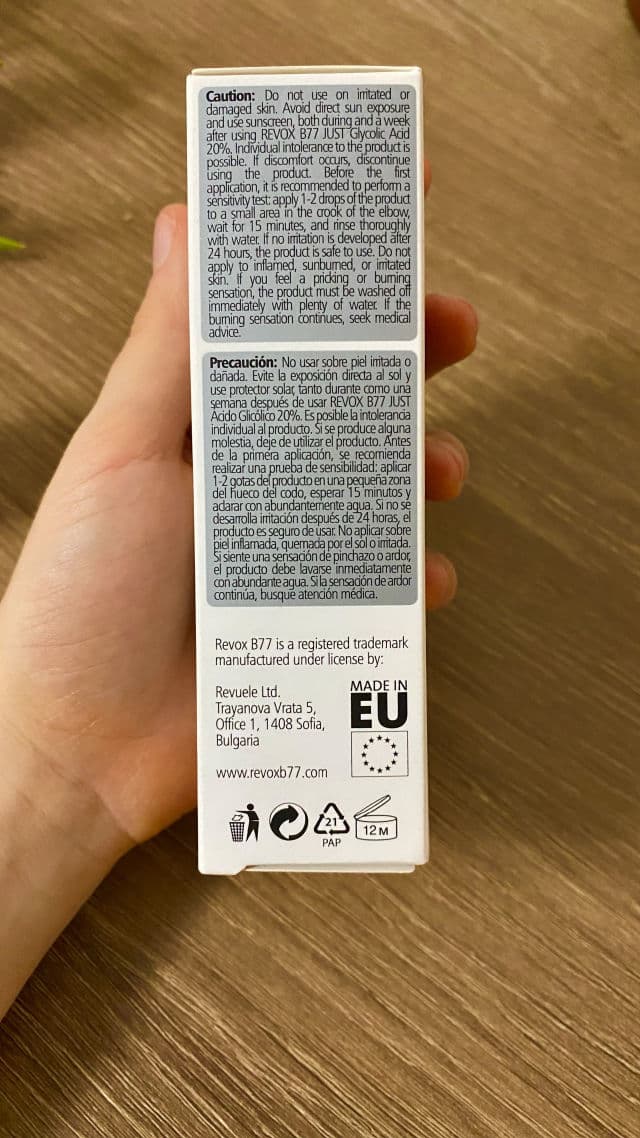 Revox Just Glycolic Acid 20% review photo by AndreeaNicoleta