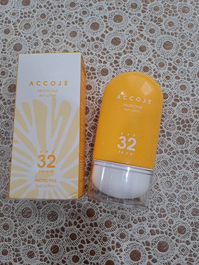 Accoje Protective Sun Lotion SPF32 PA++ review photo by ninias