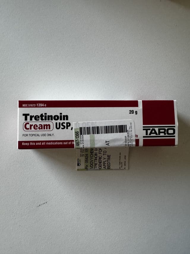 Taro Tretinoin Cream Ups 0.05% review photo by VivianRising