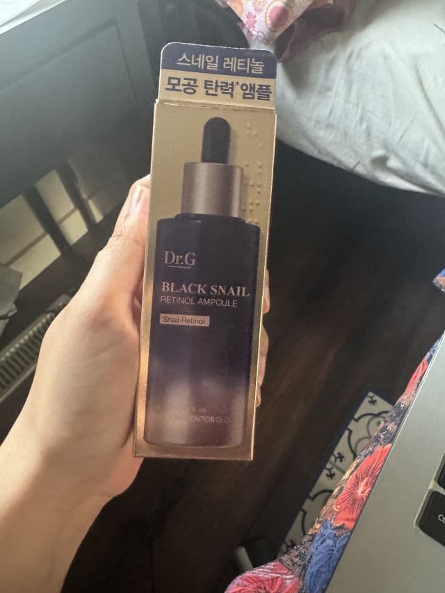 DR.G Black Snail Retinol Ampoule review photo by vampykitty