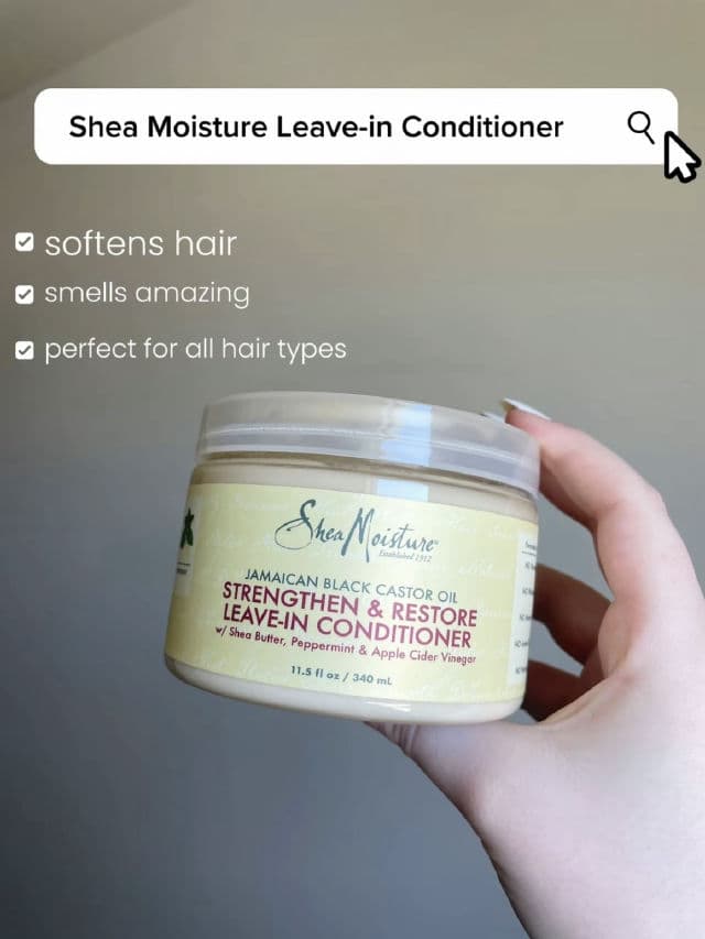 SheaMoisture Jamaican Black Castor Oil Strengthen & Restore Leave-In Conditioner review photo by MalenaGracee