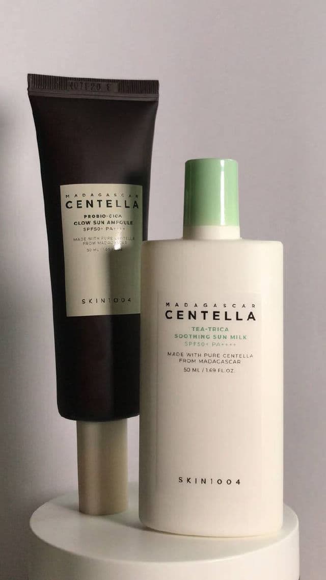 SKIN1004 Madagascar Centella Tea-Trica Soothing Sun Milk SPF50+ PA++++ review photo by clairemascarinas