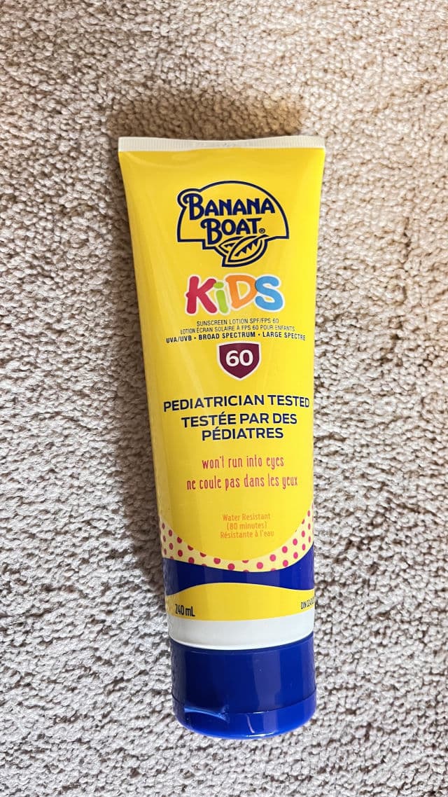 Banana Boat Kids Tear Free Sunscreen Lotion SPF 60 review photo by Navnav
