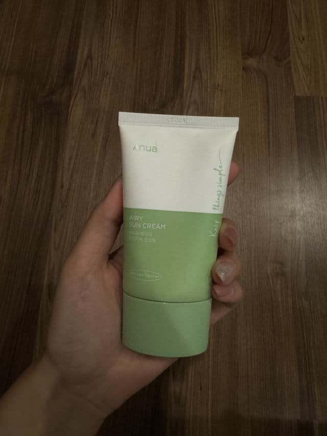 ANUA Airy Sun Cream SPF50+ PA++++  review photo by beautyholic0000