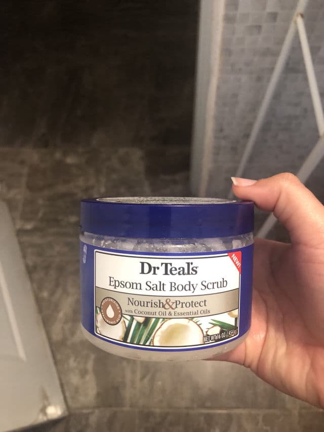 Dr Teal's Shea Sugar Body Scrub with Cannabis Sativa Hemp Seed Oil review photo by Paula1407