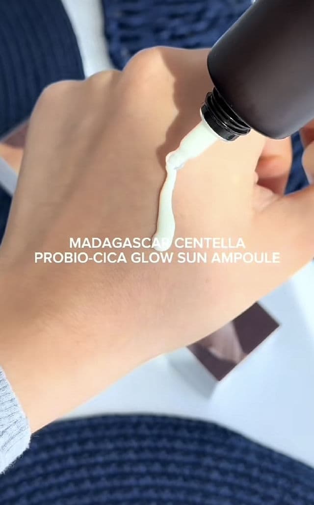 SKIN1004 Madagascar Centella Probio-Cica Glow Sun Ampoule SPF50+ PA++++ review photo by Gabriela14