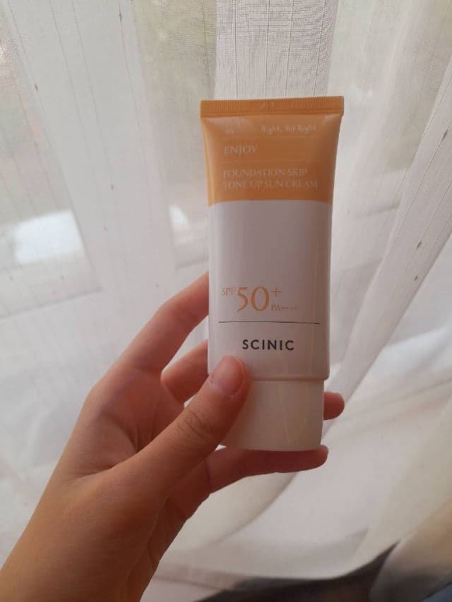 SCINIC Enjoy Foundation-Skip Tone Up Sun Cream SPF 50+ PA++++ review photo by klinhnguyen