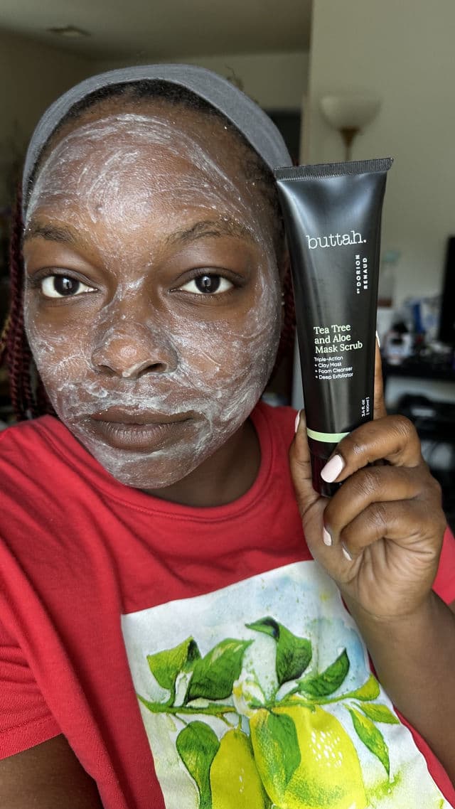 Buttah by Dorian Renaud Tea Tree & Aloe Exfoliating Scrub review photo by mskiya24