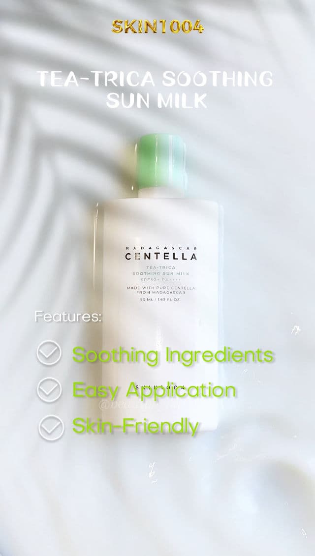 SKIN1004 Madagascar Centella Tea-Trica Soothing Sun Milk SPF50+ PA++++ review photo by beautybymimmiii